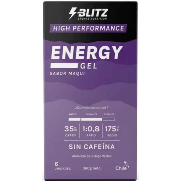 Blitz Energy Gel 60gr 6 Unidades