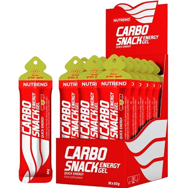 Nutrend Carbo Snack Energy Gel Sachet 50gr 18 Unidades