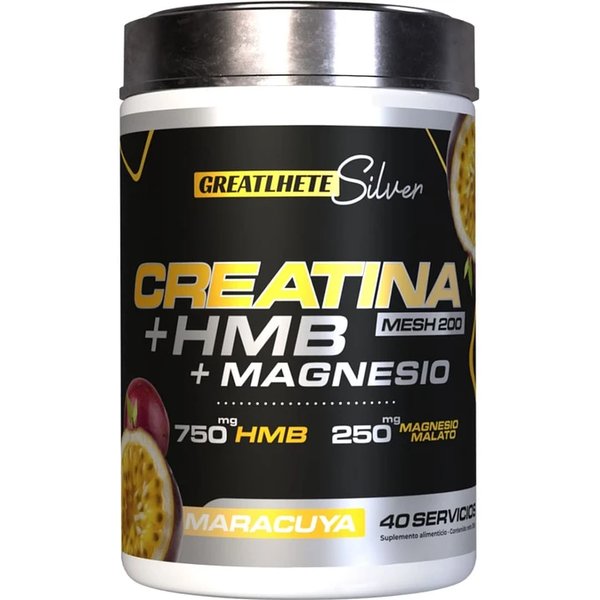 Creatina + Hmb + Magnesio Greatlhete 280gr 40Servicios