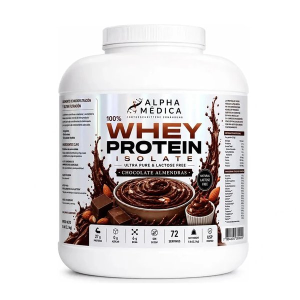 Proteina Whey Isolate 2.3kg, 72Servicios