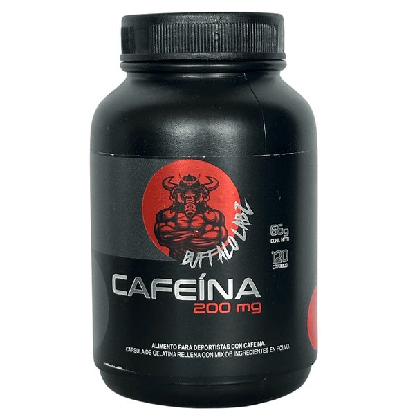 Cafeina 200mg Buffalo Labz 120 Cápsulas
