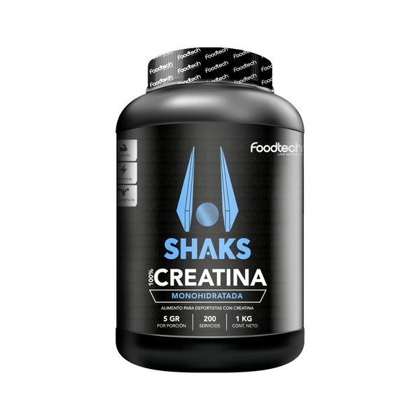 Shaks 100% Creatina 1kg Foodtech