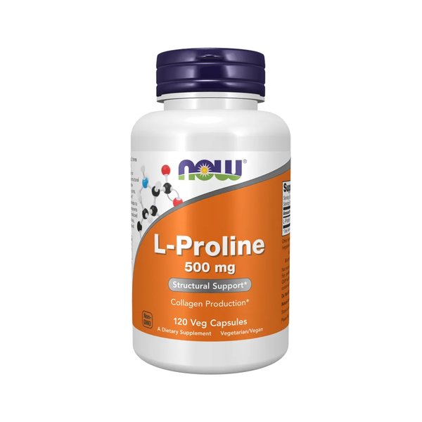 L-Proline 500mg 120Caps Now Foods