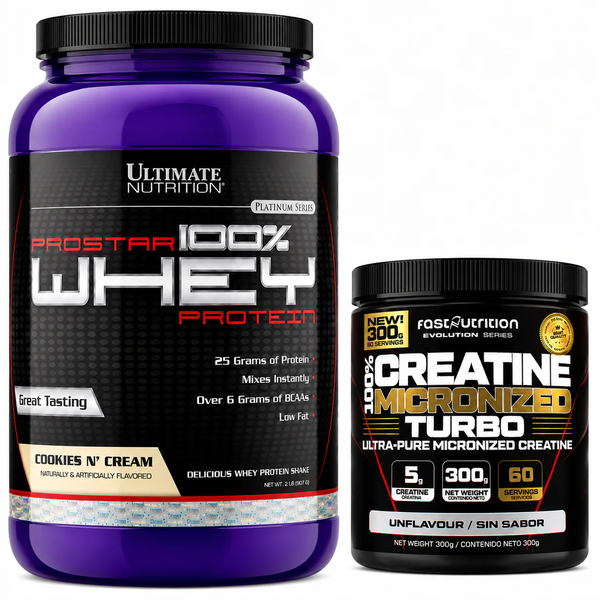 Prostar Whey 2lb + Creatina 300g Fast Nurtrition