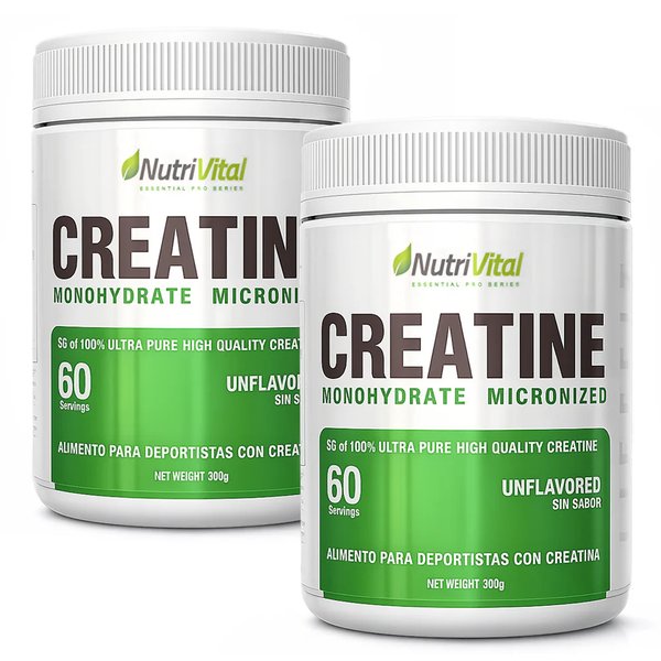 Pack 2 Creatinas 300g Nutrivital