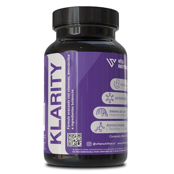 Vitanutrition Klarity Melena De León 60 Cápsulas