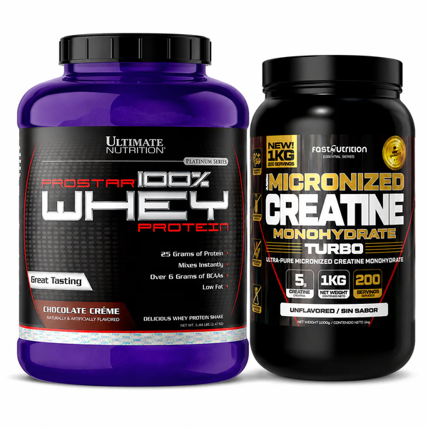 Pack Prostar Whey 5lb Y Creatina 1kg Fast