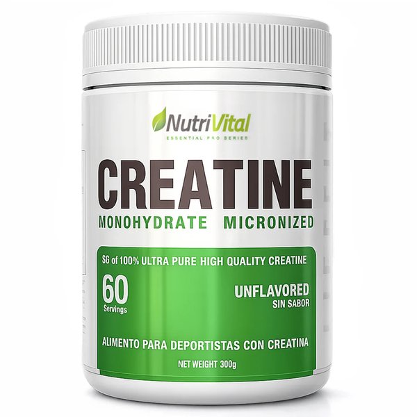 Creatina 300g En Polvo Nutrivital Essential Series
