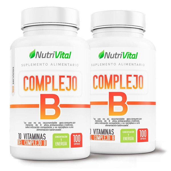 Pack 2 Complejo B 100Caps Nutrivital