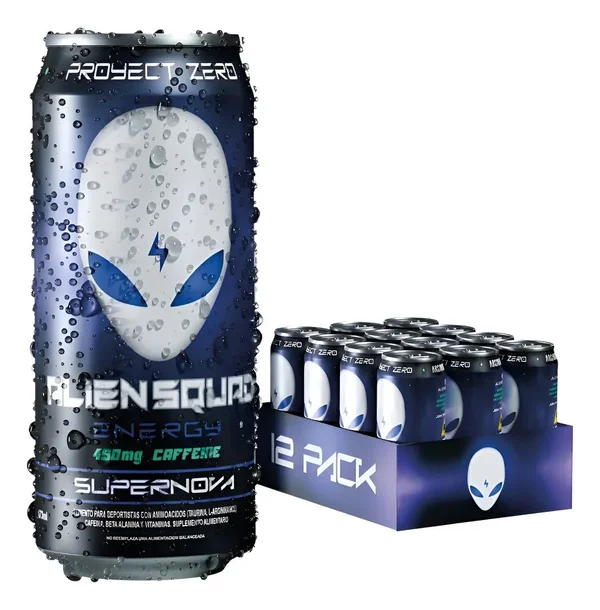 Pack X12 Pre Entreno Liquido 473ml Alien Squad Energy