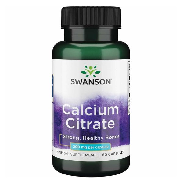 Calcium Citrate 200mg 60 Cápsulas Swanson