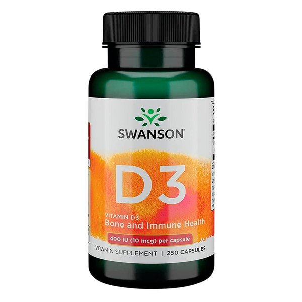 Outlet Vitamina D3 400 Iu 250Caps Swanson