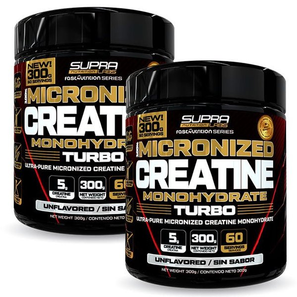 Pack 2 Creatina Turbo 300gr Micronized Fast