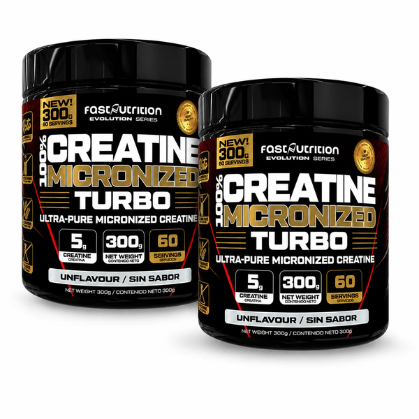 2 Creatina Monohidratadas 300gr Micronized Fast