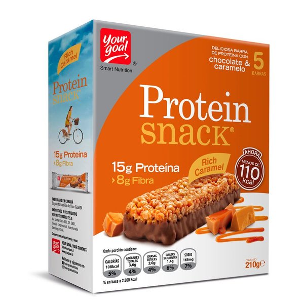 Your Goal Protein Snack Rich Caramel Display 5 Unidades