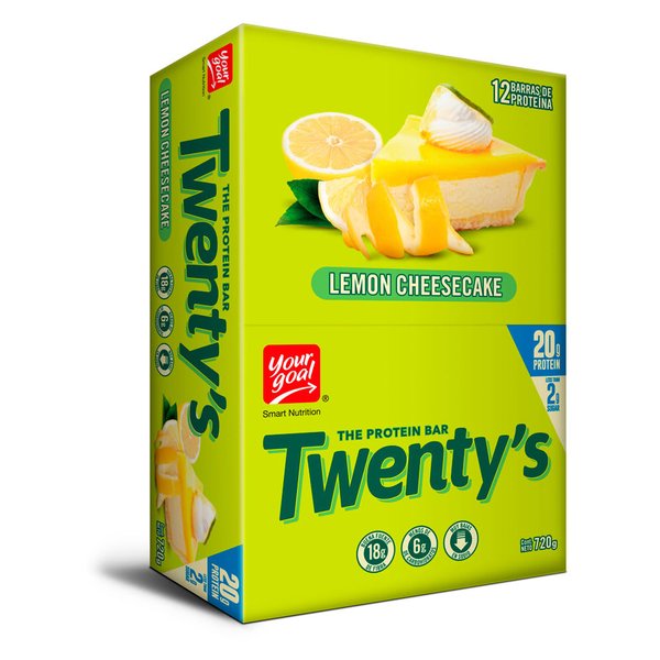 Your Goal Twentys Lemon Cheesecake Display 12 Unidades