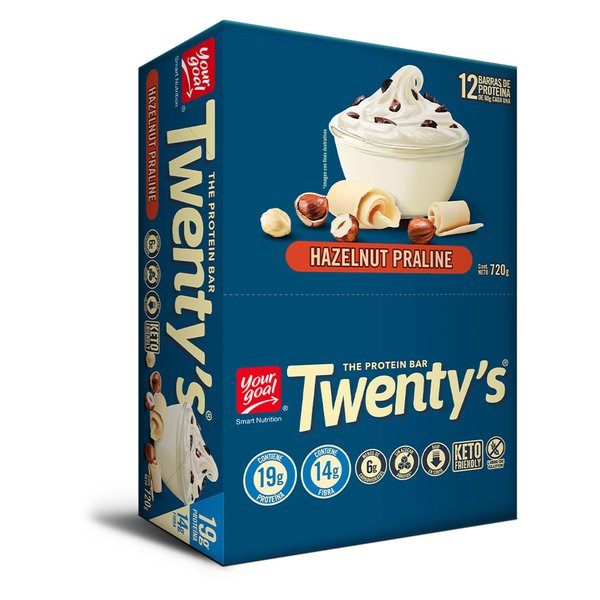 Your Goal Twentys Hazelnut Praline Display 12 Unidades