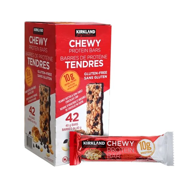 Caja Chewy Protein Bars 42Unid Kirkland