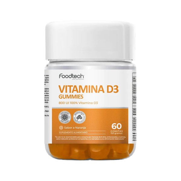 Vitamina D3 Gummies 60 Unid Foodtech