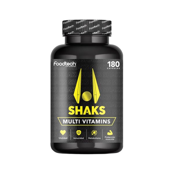 Shaks Multi Vitamins 180Caps Foodtech