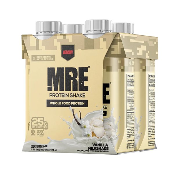 Caja Mre Protein Shake 4 Unid Vainilla Milkshake Redcon1