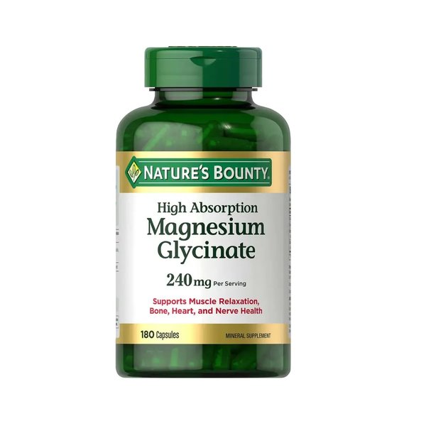 Magnesium Glycinate 240mg 180Caps Natures Bounty