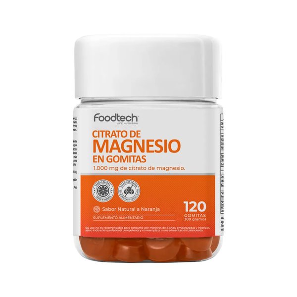 Citrato De Magnesio En Gomitas 120 Unid Foodtech