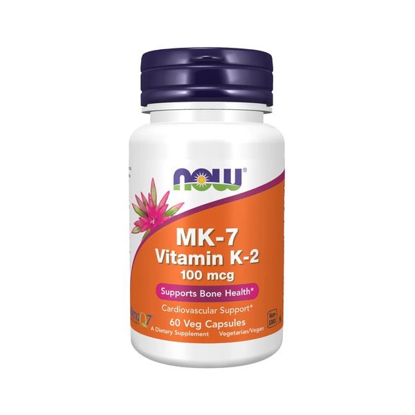 Mk-7 Vitamin K-2 100mcg 60Caps Now Foods
