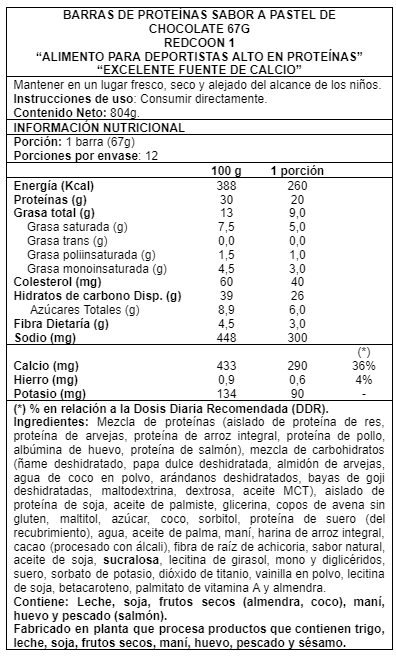 Caja Mre Protein Bar German Chocolate Redcon1