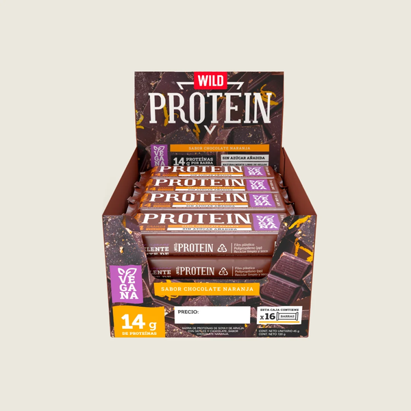 Wild Protein Chocolate Naranja 16 Unidades