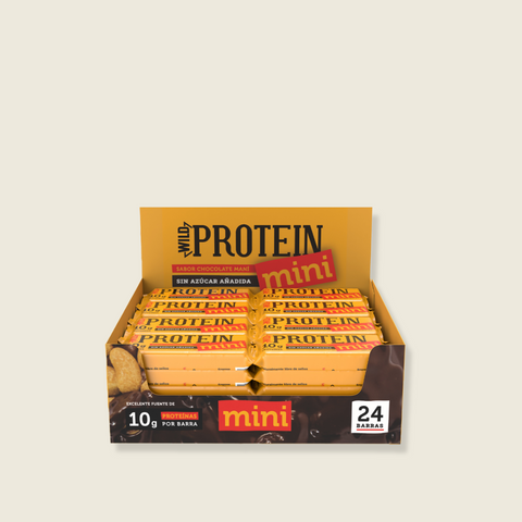 Wild Protein Mini Chocolate Maní 24 Unidades
