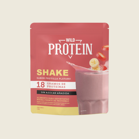 Shake En Polvo Sabor Frutilla Plátano 1kg