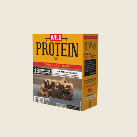 Wild Protein Chocolate Maní 5 Unidades