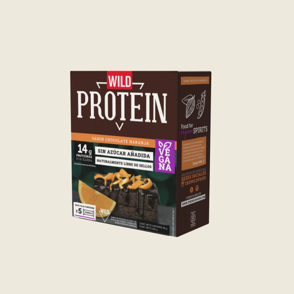 Wild Protein  Chocolate Naranja 5 Unidades