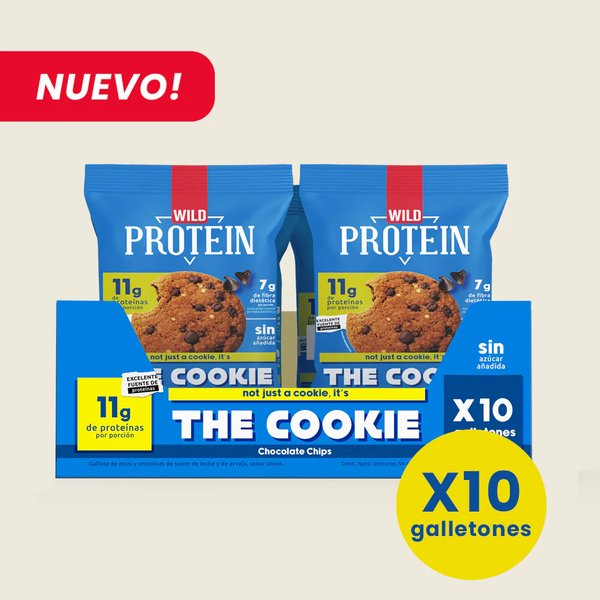 Wild Protein The Cookie Chocolate Chips 10 Unidades