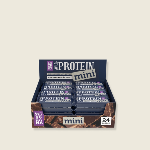 Wild Protein Mini  Chocolate Bitter 24 Unidades