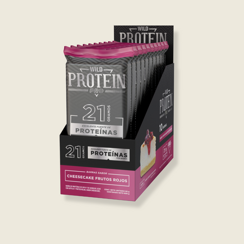 Barrita Wild Protein Pro Berries Cheesecake 10 Unidades