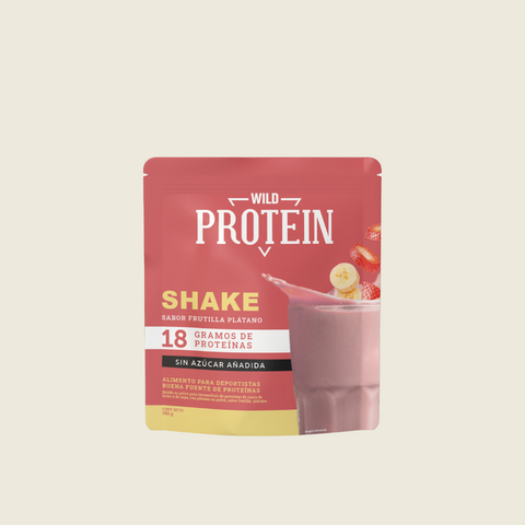 Shake En Polvo Sabor Frutilla Plátano 350 Gramos