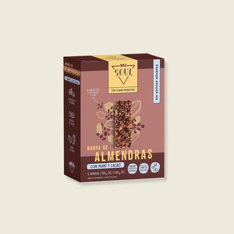 Barra De Frutos Secos Cacao Nibs Maní 5 Unidades
