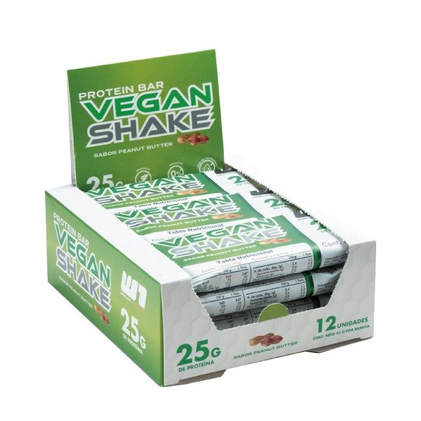 Pack 12 Barritas Vegan Shake Protein Bar 60 Grs