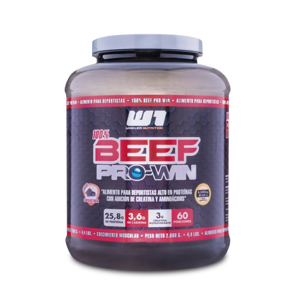 Proteina De Carne Beef Pro Win 2kg. 60Serv