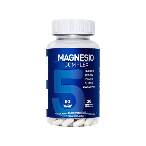 Magnesio Complex Bisglicinato, Treonato, Taurato, Malato Y Citrato 60 Cápsulas