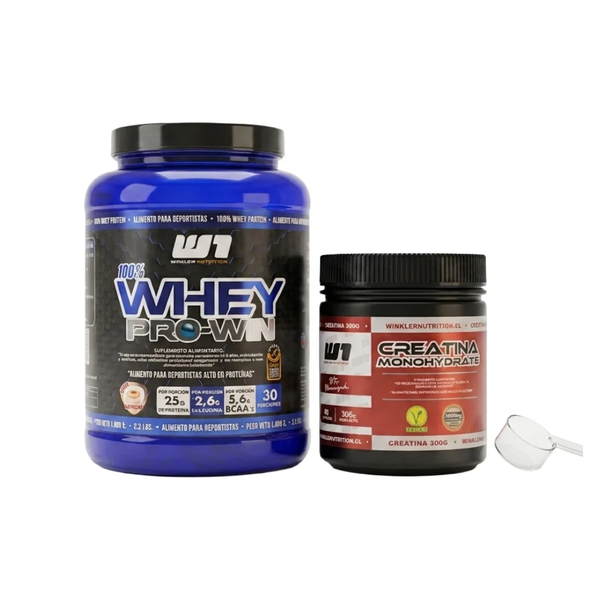 Pack Proteína Whey Pro Win 1kg + Creatina 300 Grs