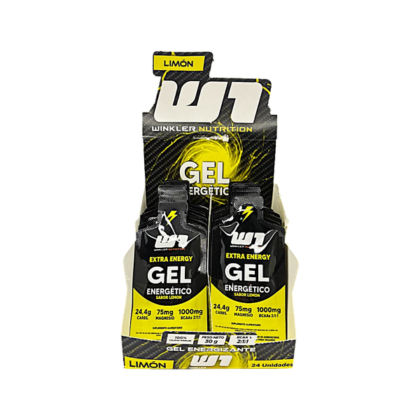 Pack 24 Gel Energético + Magnesio + Bcaas 30 Grs